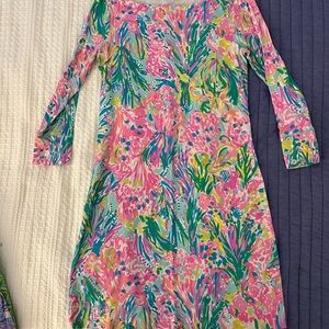 Lilly Pulitzer Pink, Green & Blue Floral Mini Dress